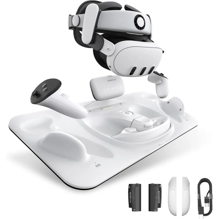 BOBOVR D3 - Charging dock for Meta Quest 3, controllers and B100 battery